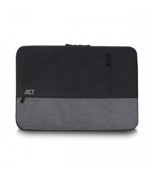 ACT-AC8545-notebooktas-396-cm-156-Opbergmapsleeve-Zwart-Grijs-AC8545