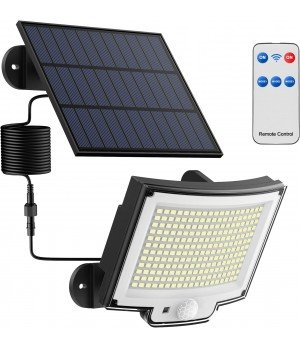 Solar Outdoor Light with Motion Sensor [228LED/3 Modes] Solar Outdoor Light with Remote Control