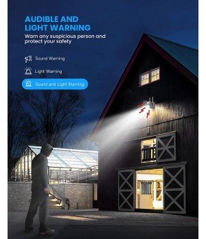 HOOISE 2K Outdoor Solar WiFi bewakingscamera, 360° draadloze batterij, kleuren nachtzicht, IP65
