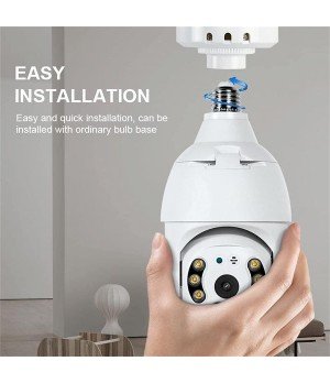 Indoor WiFi Surveillance Camera,Outdoor WiFi 360 Degree Bulb Camera