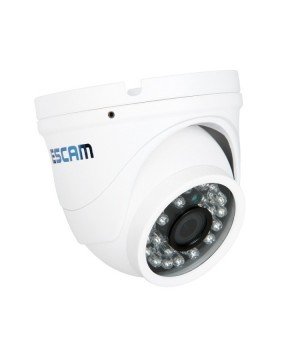 ESCAM Peashooter QD520 H.264 Dual Stream 3.6mm Day / Night Waterproof Dome IP Camera and Support Mobile Detection(White)
