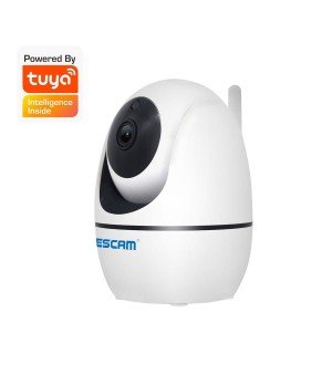 ESCAM TY002 1080P HD WiFi IP Camera, Support Vision nocturne et détection de mouvement & Audio bidirectionnel & Carte TF, prise 